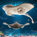 Remote control shark stingray toy for kids, realistic swimming pool water toy featuring a high simulation stingray design.