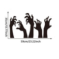 Removable Halloween ghost wall sticker from Everything Baby, featuring a shadowy ghost hand design on glass window decor.
