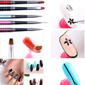 Set of 10 nail polish brushes for gel nail art and dotting, suitable for nail painting and drawing, by Everything Baby.
