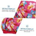 Two children's satin sleep hats with colorful printed designs, elastic bands, and soft fabric for comfortable nightwear.
