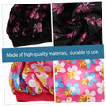 Two children's satin sleeping bonnets with printed designs, elastic sleep caps for girls, ideal for gentle night hair protection.