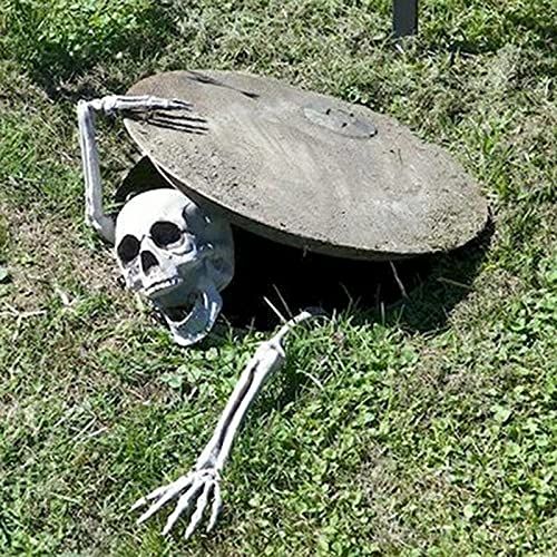 Skeleton stakes Halloween yard decorations by Everything Baby, outdoor graveyard groundbreakers for spooky outdoor Halloween displays