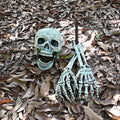 Baby skeleton yard stake from Everything Baby's outdoor Halloween decorations, perfect for creating spooky graveyard displays.