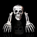 Baby skeleton yard stake decoration by Everything Baby, outdoor Halloween groundbreaker for spooky yard display.