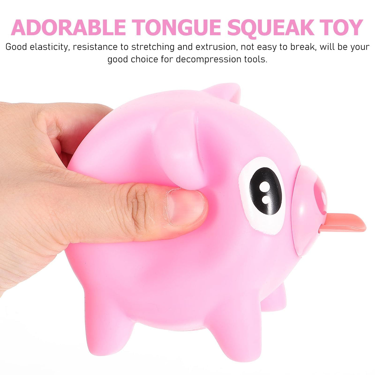 Cute screaming latex pig toy from Everything Baby, a fun pretend play animal for kids and teenagers, perfect for decompression and play.