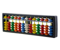 Colorful plastic abacus with beads, educational toy for kids, featuring digits rods to help children learn counting and arithmetic skills.
