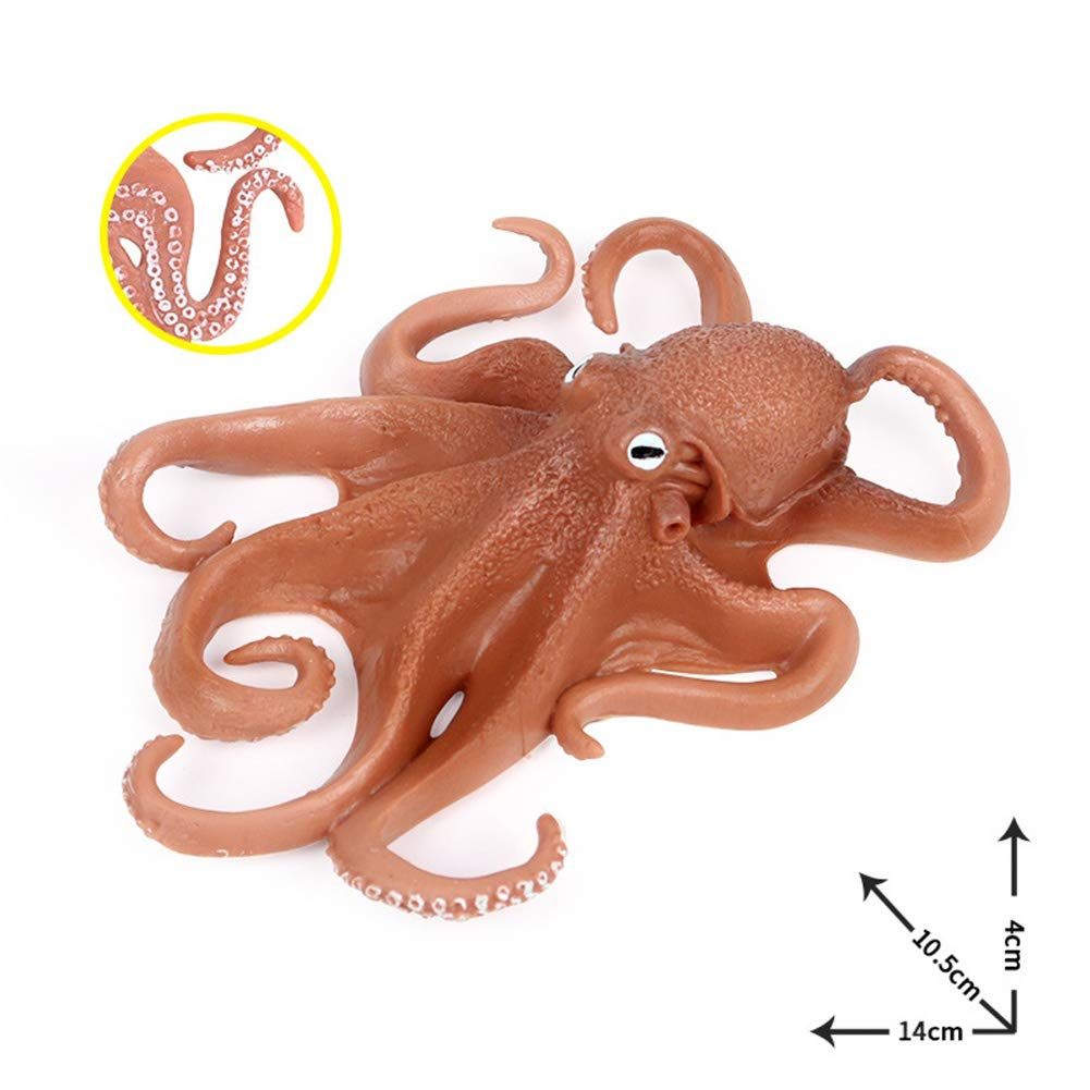 Realistic simulated octopus model toy from Everything Baby, ideal for educational sea life pretend play for kids.
