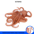 Realistic simulated octopus model toy from Everything Baby, a detailed sea life animal figure for educational pretend play.
