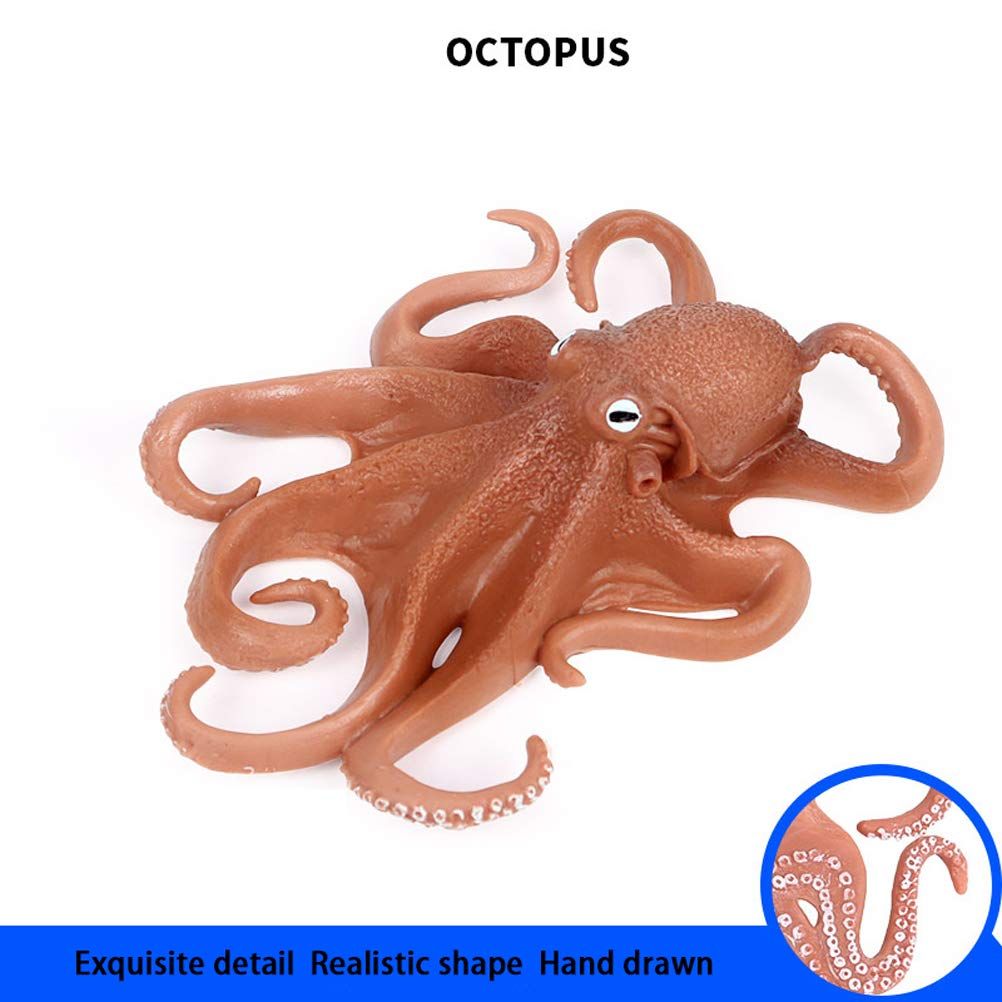 Realistic simulated octopus model toy from Everything Baby, a detailed sea life animal figure for educational pretend play.