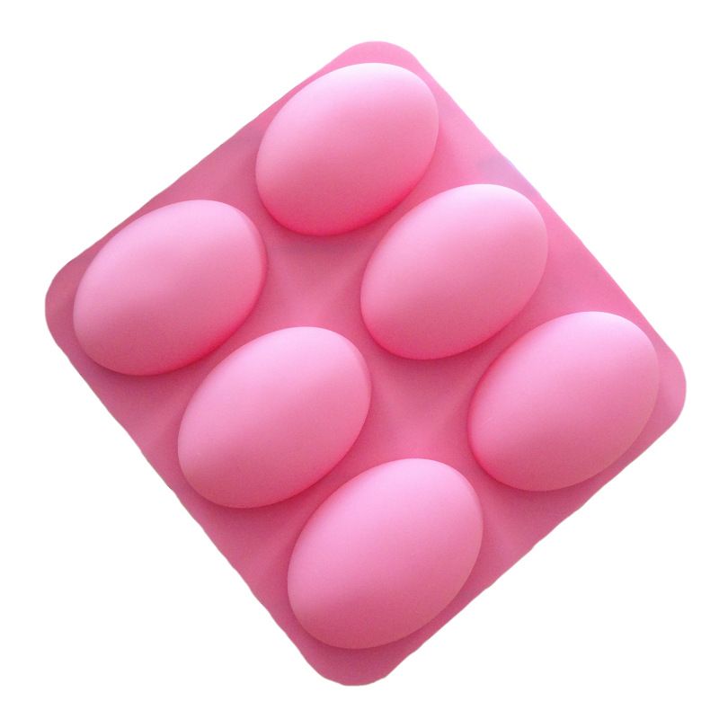 Silicone oval soap mold for DIY crafts and soap making, pebble-shaped mold from Everything Baby for baby and kids nursing supplies