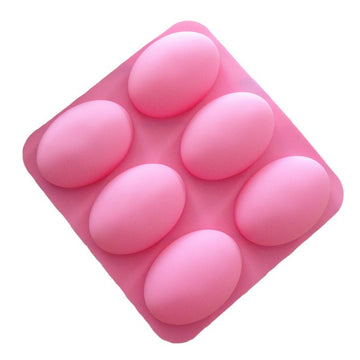 Silicone oval soap mold for DIY crafts and soap making, pebble-shaped mold from Everything Baby for baby and kids nursing supplies
