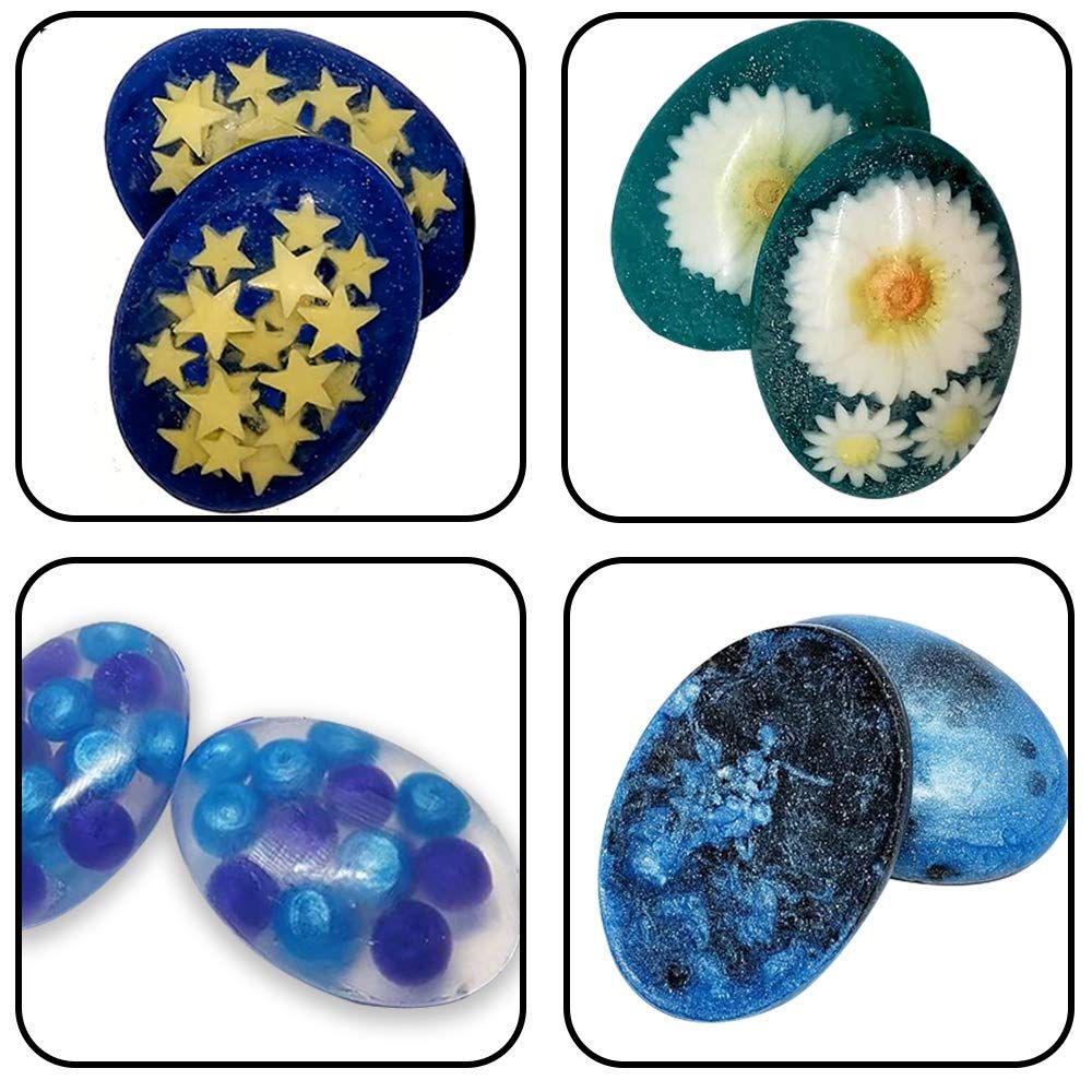 Silicone oval soap mold by Everything Baby, pebble-shaped for DIY crafts and soap making, suitable for baby and kids nursing projects