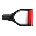 Red and black PVC snow shovel replacement handle from Everything Baby, designed for outdoor garden and digging tools.