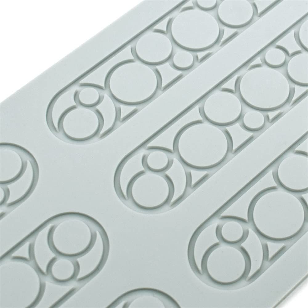 Chocolate silicone 3D hollow feather leaf fondant mold for cake decorating and sugar craft, featuring geometric shapes.