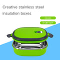 Stainless steel thermal bento lunch box with leak-proof lid, portable food container for adults, ideal for keeping meals warm.