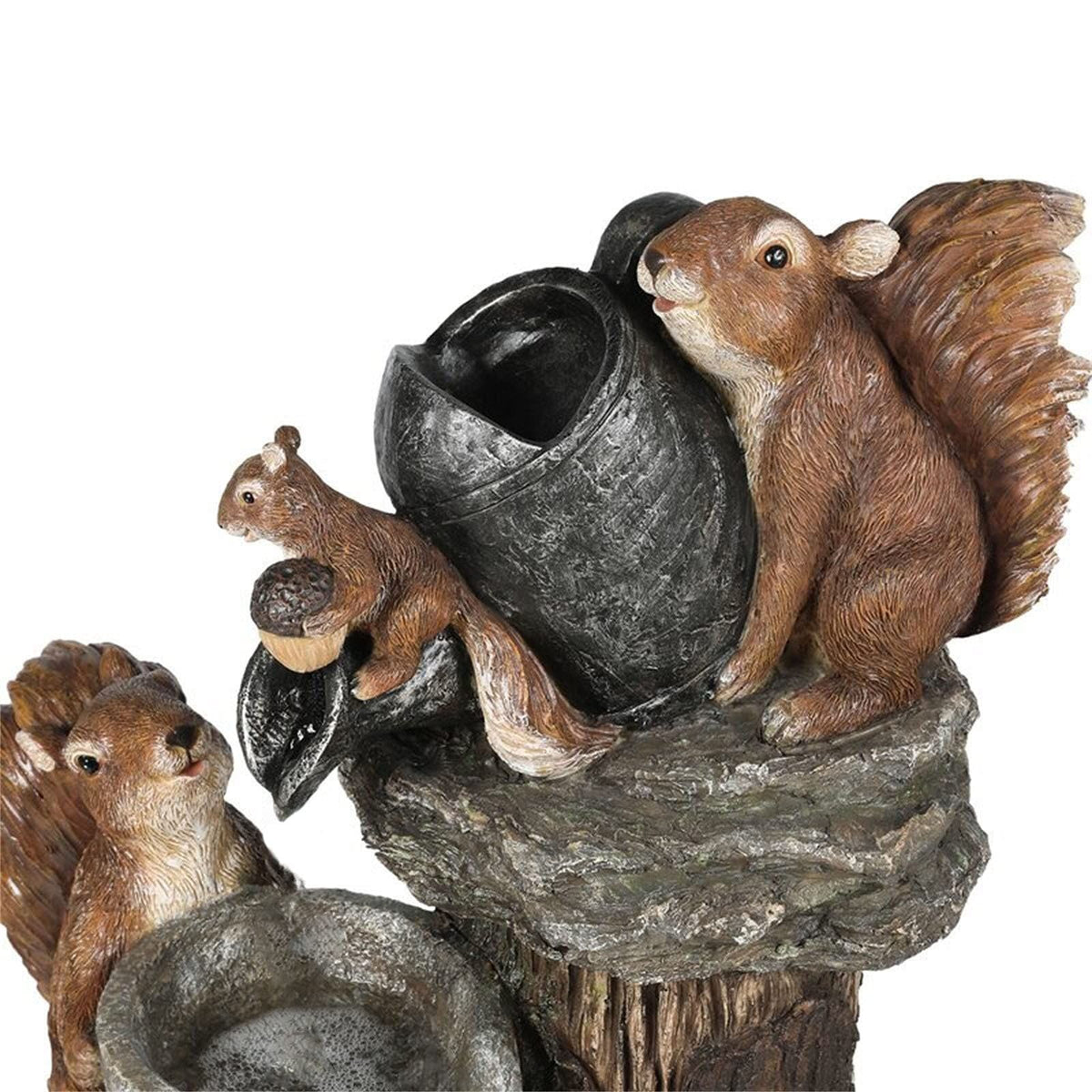 Resin garden squirrel figurine from Everything Baby, outdoor yard and lawn fairy garden accessory, detailed miniature animal statue