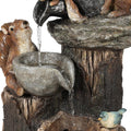 Resin garden squirrel figurine from Everything Baby, outdoor decorative animal miniature for yard, lawn, patio, or porch decor.