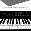 Transparent removable piano keyboard stickers for kids, designed for learning, easy to apply and perfect for young children.