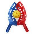 Kids outdoor scoop and toss game with two scoops and balls, perfect for lawn play for children and adults