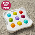 Sensory baby toy by Everything Baby, Montessori push and pop bubble toy for toddlers 10 months to 3 years old for fine motor skills.