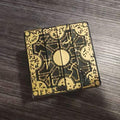 Detachable puzzle box by Everything Baby with deformation lock, used as a fun building toy for kids, shown with base in the image.