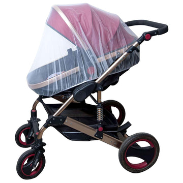 Baby mosquito net for crib and stroller by Everything Baby, lightweight bug protection for bassinets, playards, and portable cribs.