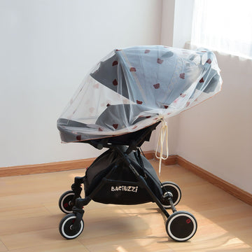 Baby stroller mosquito net by Everything Baby, full cover mesh screen protecting infants from insects during walks.