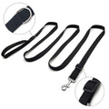 Black durable nylon dog training leash for obedience, agility, and safety, suitable for puppies and dogs during training.