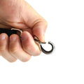 Black durable nylon dog training leash for obedience, recall, agility, and play, designed for safety and control.
