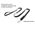 Black durable nylon dog training leash for puppies and dogs, ideal for obedience recall, agility, play, and safety training.