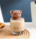 Two silicone ice cube trays with 3D teddy bear designs, ideal for making ice, soap, candles, or candies for kids and babies.