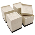 Heavy-duty 8-piece bed lift risers by Everything Baby, furniture elevator blocks for beds, couches, desks, and tables.