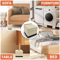 8-piece heavy-duty bed lift risers by Everything Baby, furniture elevator blocks for beds, couches, desks, and tables.