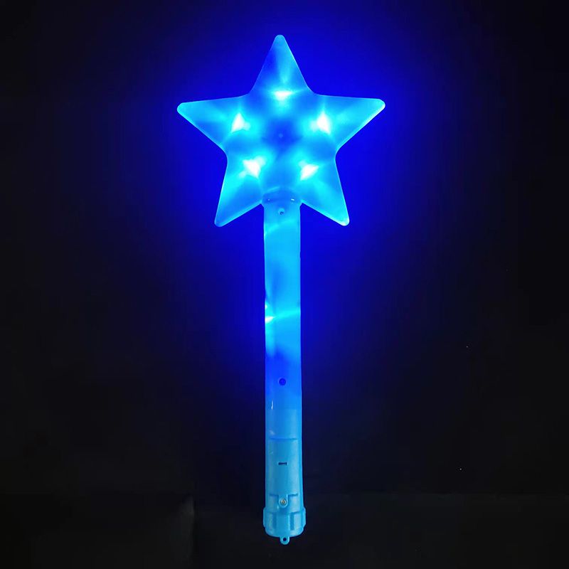 Three light-emitting stick concert props with colorful headdresses for children's pretend play at birthday or carnival parties