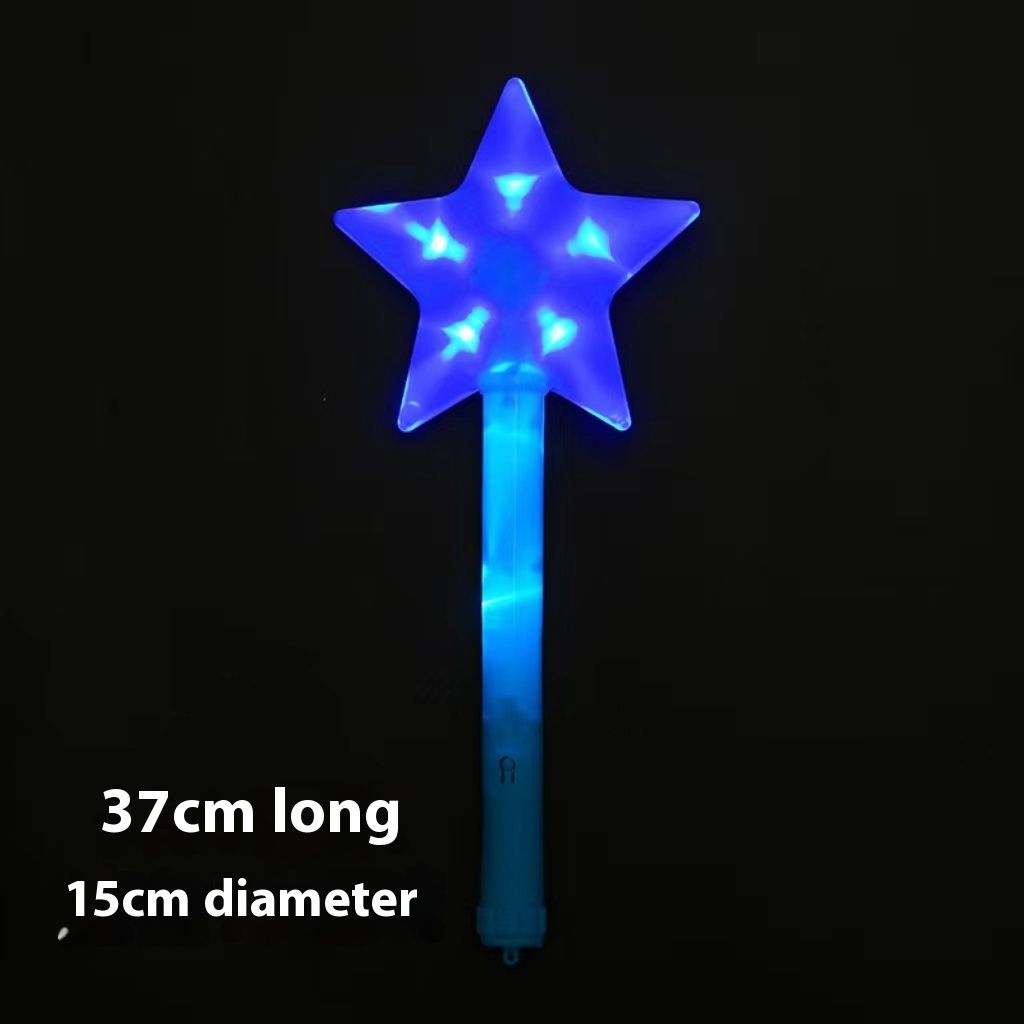Three light-emitting stick props with colorful headdresses for children's birthday and carnival pretend play by Everything Baby