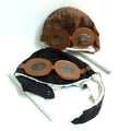 Unisex baby pilot aviator fleece hat with earflaps and earmuffs, warm toddler cap from Everything Baby, designed for kids' cold weather.