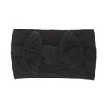Soft wide baby headbands with bow in two colors, suitable for girls, infants, and toddlers, by Everything Baby.