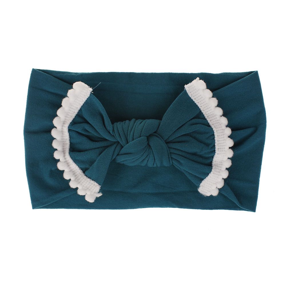 Soft wide baby headbands with hair bows in two colors, suitable for girls, infants, and toddlers, by Everything Baby.