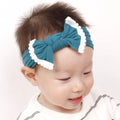 Soft wide baby headbands with bow in two colors, suitable for girls, infants, and toddlers, from Everything Baby.
