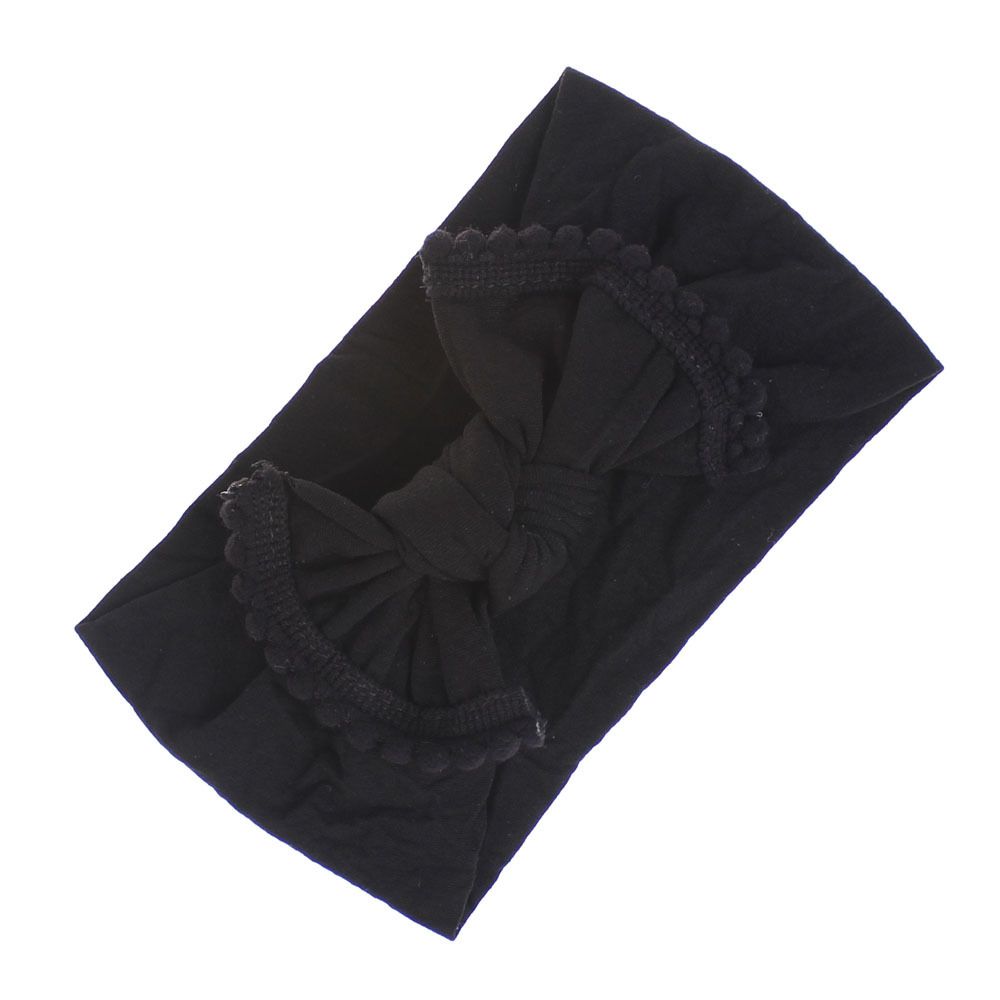 Soft wide baby headbands with bow in two colors for girls, infants, and toddlers, made by Everything Baby.