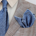 Two men's formal casual suit pocket scarves and handkerchiefs, stylish square suit accessories for parties and special occasions.