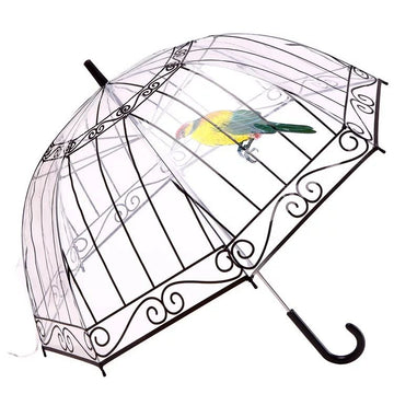 Clear bubble umbrella for girls and women with dome shape, auto open transparent rain umbrella, ideal for kids and kids' pretend play.