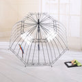 Clear bubble umbrella for girls and kids, transparent dome-shaped rain umbrella with auto open feature, from Everything Baby.