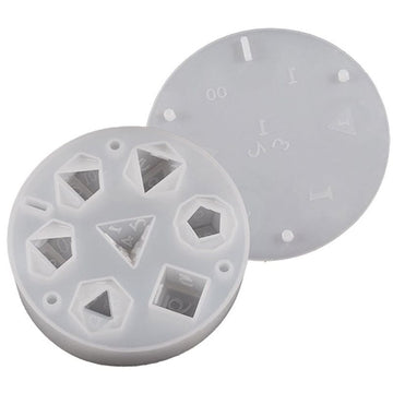 Dice Shaped Ice Cube Mold Dice Silicone Ice Cube Tray Molds with 7 Standard Stereoscopic Dice Cavities, Accessories Decor Table