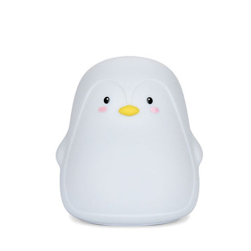 Penguin Night Light,Rechargeable Silicone Night Light for Kids, Multicolor Cute Nursery Night Lights with Warm White and 7-Color