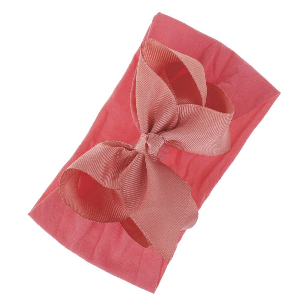Pair of black and red bowknot hairbands for infants and children, elastic headbands as cute hair accessories for girls.