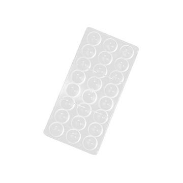 Candy Making Mold, Diamond Clear Polycarbonate Chocolate Mold Jelly Candy Making Mold 21-Piece Tray (Round candy mold)