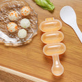 Rice ball mold and shaker for kids, ball-shaped kitchen tool for DIY lunch and food decor, includes mini rice for fun pretend play.