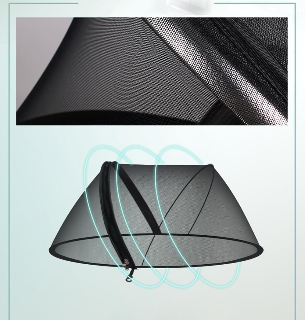 Breathable mesh baby stroller sun shades with zipper window, universal fit for outdoor walks and beach trips by Everything Baby.