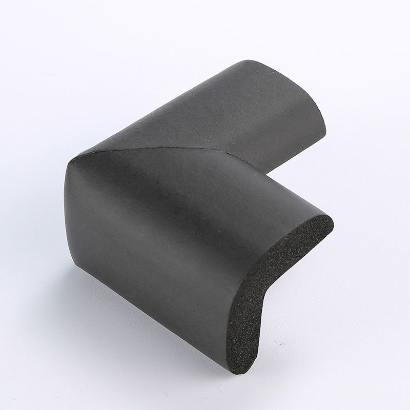 Black baby corner protector from Everything Baby, soft guard for table and crib corners to prevent injuries for toddlers.